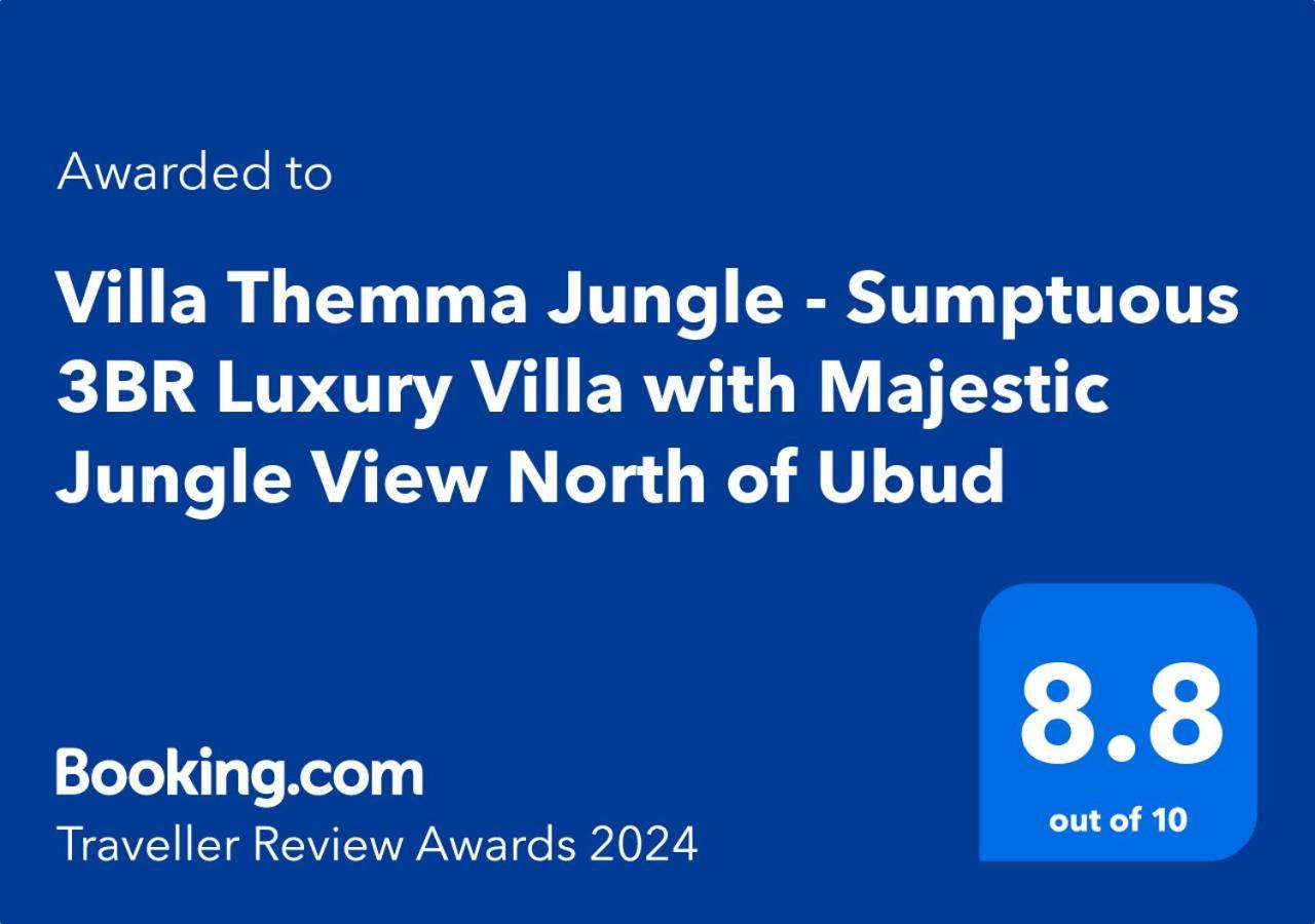 Villa Themma Jungle - Sumptuous 3Br Luxury Villa With Majestic Jungle View North Of Ubud מראה חיצוני תמונה