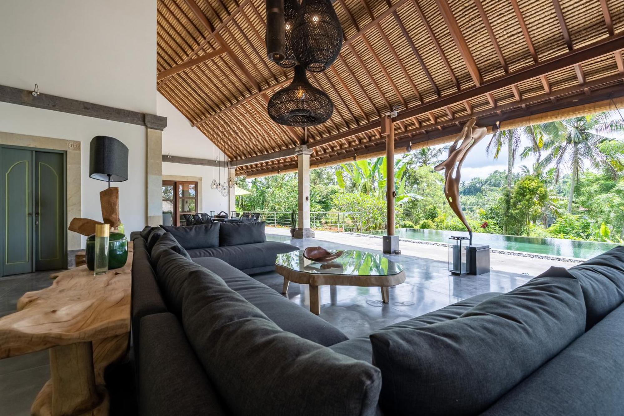 Villa Themma Jungle - Sumptuous 3Br Luxury Villa With Majestic Jungle View North Of Ubud מראה חיצוני תמונה