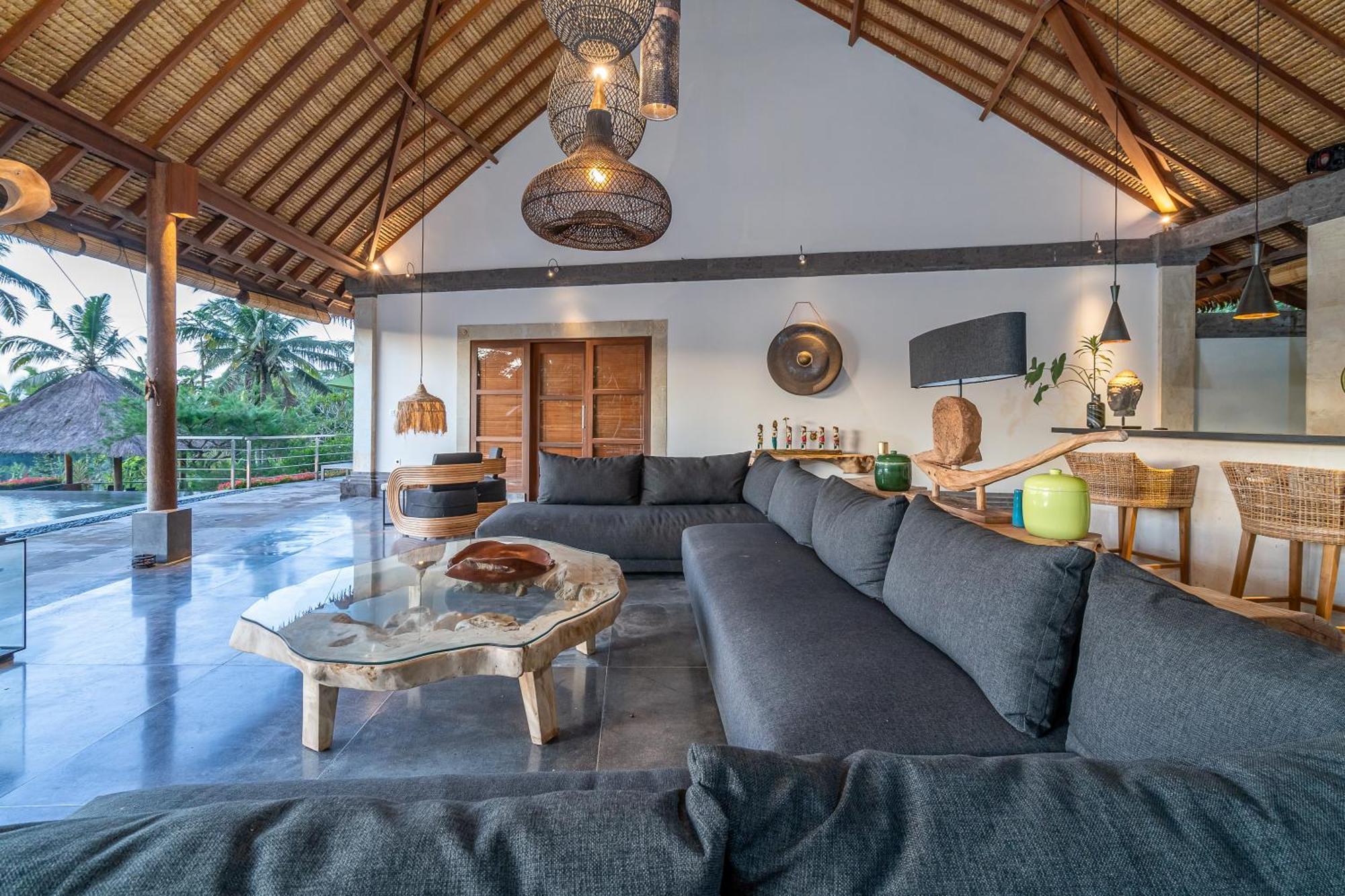 Villa Themma Jungle - Sumptuous 3Br Luxury Villa With Majestic Jungle View North Of Ubud מראה חיצוני תמונה